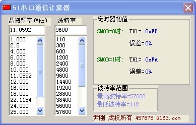 51串口通信计算器