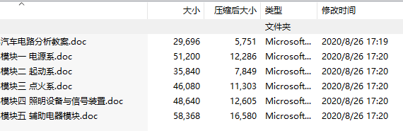 南京航空航天大学汽车电器教案（共36页）