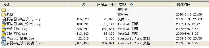 毕业设计-小型混流泵站设计