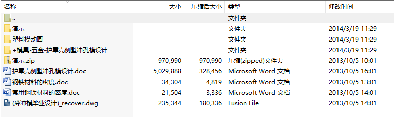 毕业设计-护罩壳侧壁冲孔模设计