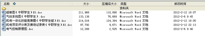 2012年江苏省职业学校技能大赛中职组机电一体化技能试卷