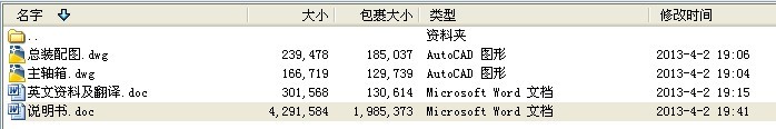 毕业论文-基于PRO／E软件为平台的加工中心主轴零部件设计及三维建模