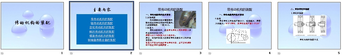 传动机构的装配课件