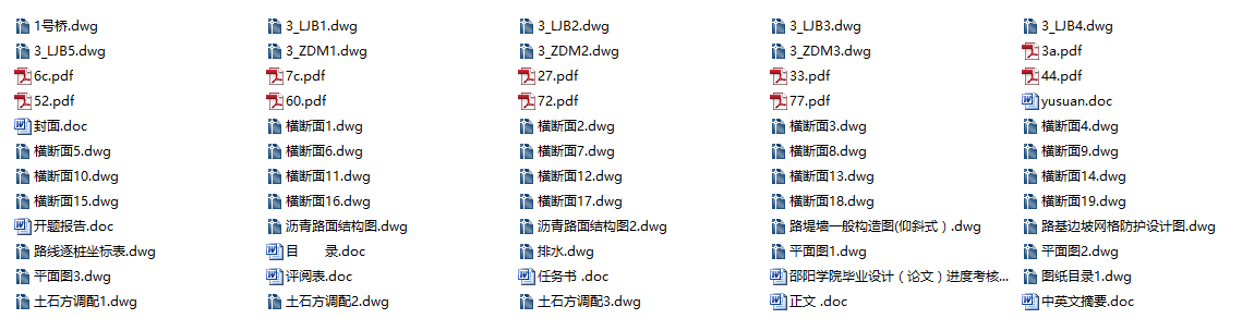毕业设计-某高速公路综合设计