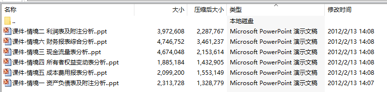 《财务报表分析》1-6章课件
