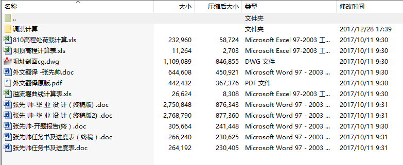 毕业设计-南沟门常态混凝土重力坝及溢流坝段设计