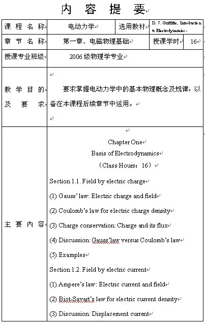 《电动力学》1-5章英文教案
