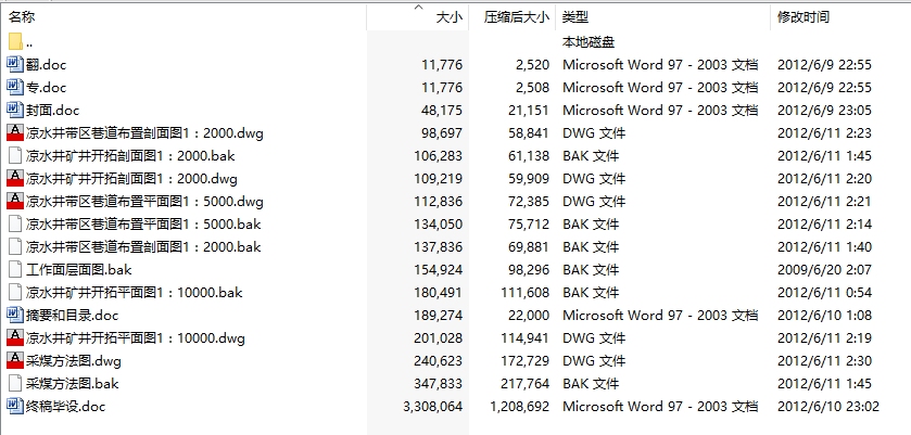 毕业设计-凉水井矿3.0Mt／a新井设计-大采高综采工作面煤壁片帮控制技术