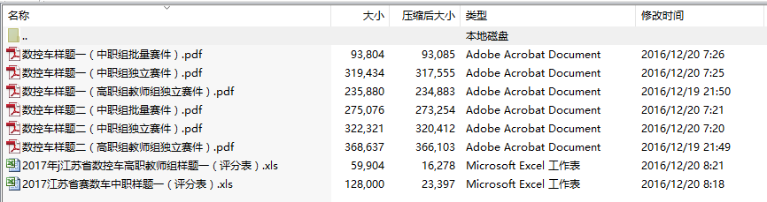 2017年江苏省职业学校技能大赛数控车样题（中职组、高职组、教师组）