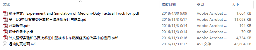 毕业设计-基于UG中型货车变速器的三维造型设计与仿真