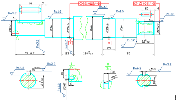 用《Auto CAD》软件绘制轴类零件图的几点说明