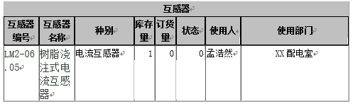 计量设备管理信息系统设计(互感器管理)