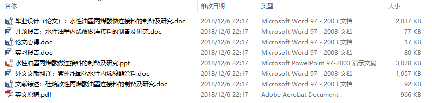毕业论文-水性油墨丙烯酸做连接料的制备及研究