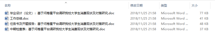 毕业论文-基于问卷星平台调研我校大学生消费现状及对策研究