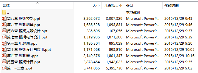 《电气照明技术(第3版)》(肖辉)电子课件