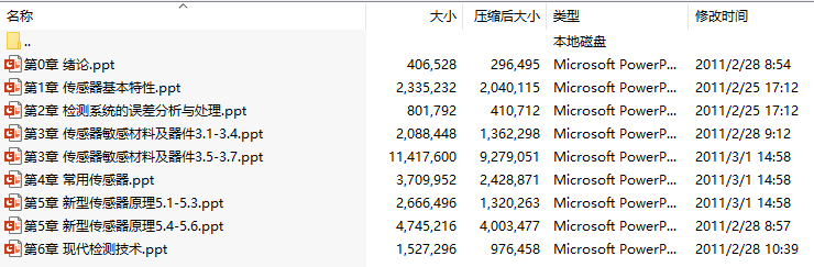 《传感器与检测技术》(赵勇)电子课件