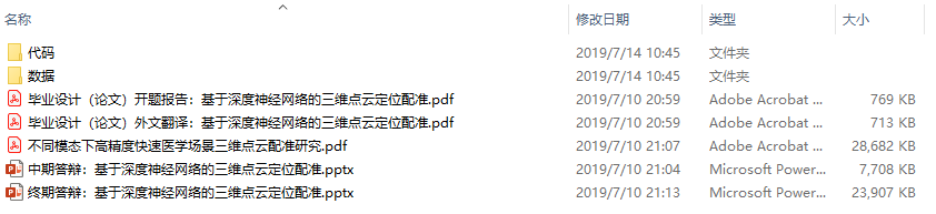 毕业论文-不同模态下高精度快速医学场景三维点云配准研究