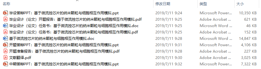 毕业论文-基于微流控芯片的纳米颗粒与细胞相互作用模拟