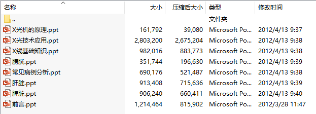 天津农学院兽医影像学教学课件(共8个PPT)
