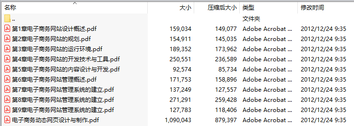 武汉理工大学电子商务网站设计原理电子教案(共9章)
