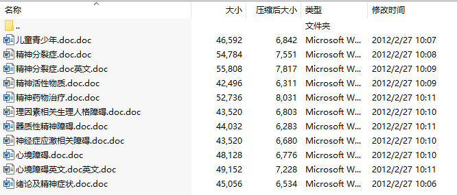 武汉大学精神病学电子教案(共9章)