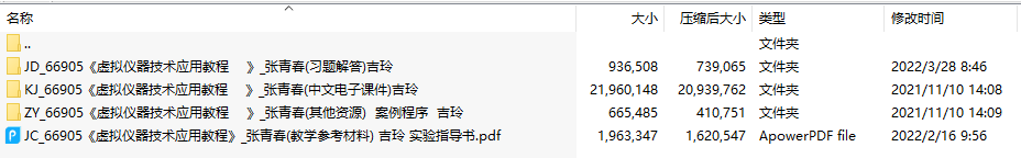 《虚拟仪器技术应用教程》(张青春)中文电子课件(附实验指导书、习题解答)