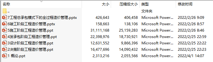 《建设项目全过程造价管理》中文电子课件