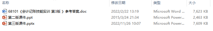 会计记账技能实训 第3版 PPT课件(附习题答案)