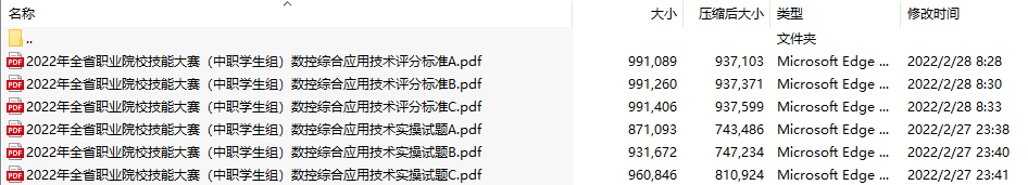 2022年全省职业院校技能大赛(中职学生组)数控综合应用技术实操试卷(共3套)